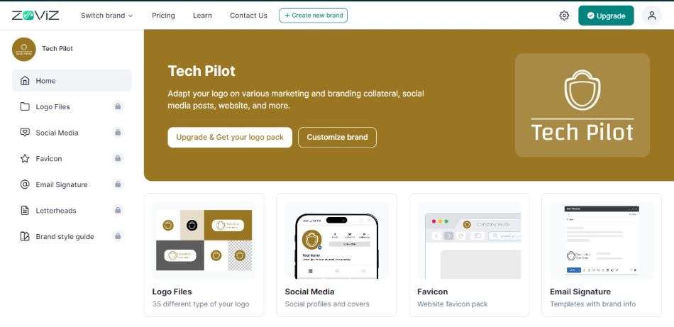 Zoviz AI Logo Maker In Minutes Tech Pilot