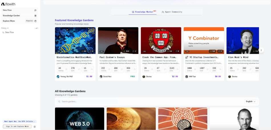 Flowith NEO AI Agent screenshot #2