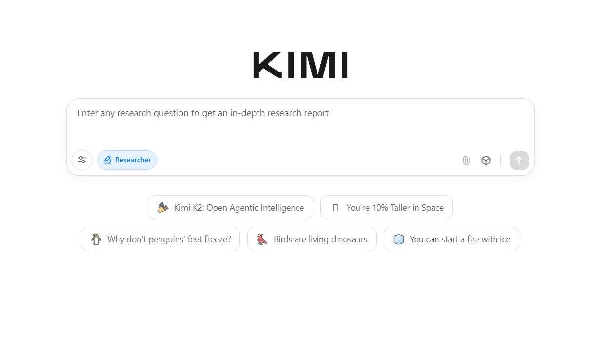 Kimi K2 screenshot #1