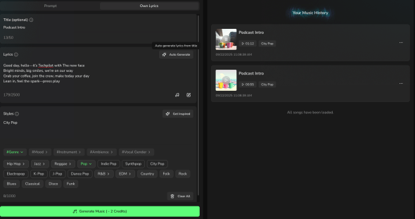 Music Creator AI screenshot #2