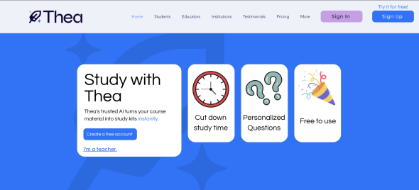 Thea Study screenshot #1