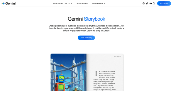 Gemini Storybook screenshot #1