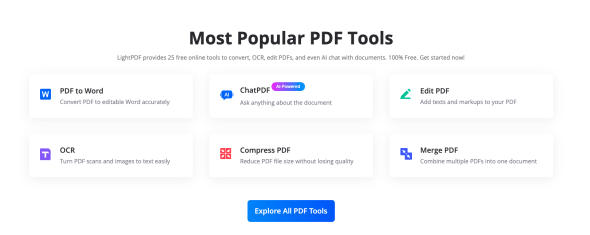 LightPDF screenshot #1