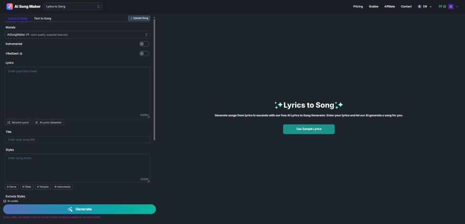 AI Song Maker screenshot #2