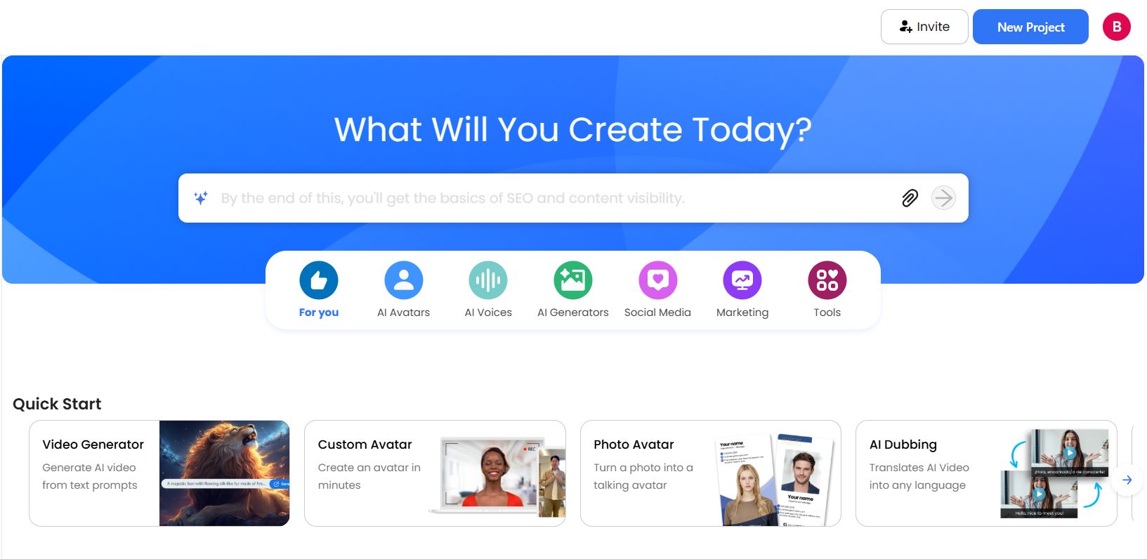 AI Studios by Deep Brain AI screenshot #1