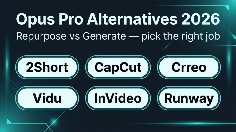 Best Opus Pro Alternatives for AI Short Clips (2026)