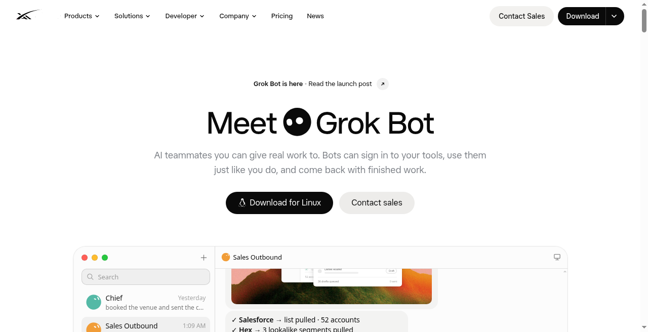Grok Bot logo
